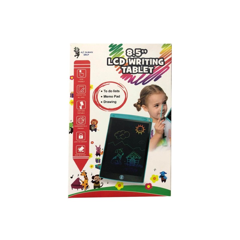 8,5 INC RENKLİ YAZI ŞEKİLLİ TABLET (100)