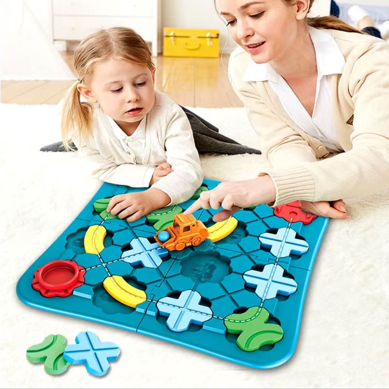 KUT. STEAM 4 SEVİYELİ PUZZLE LABİRENT ARABA (36)